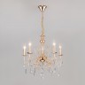 Подвесной светильник  Eurosvet Wispa 10094/5 золото/прозрачный хрусталь Strotskis