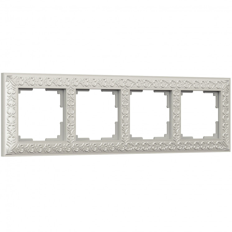 Рамка на 4 поста (жемчужный) Werkel WL07-Frame-04
