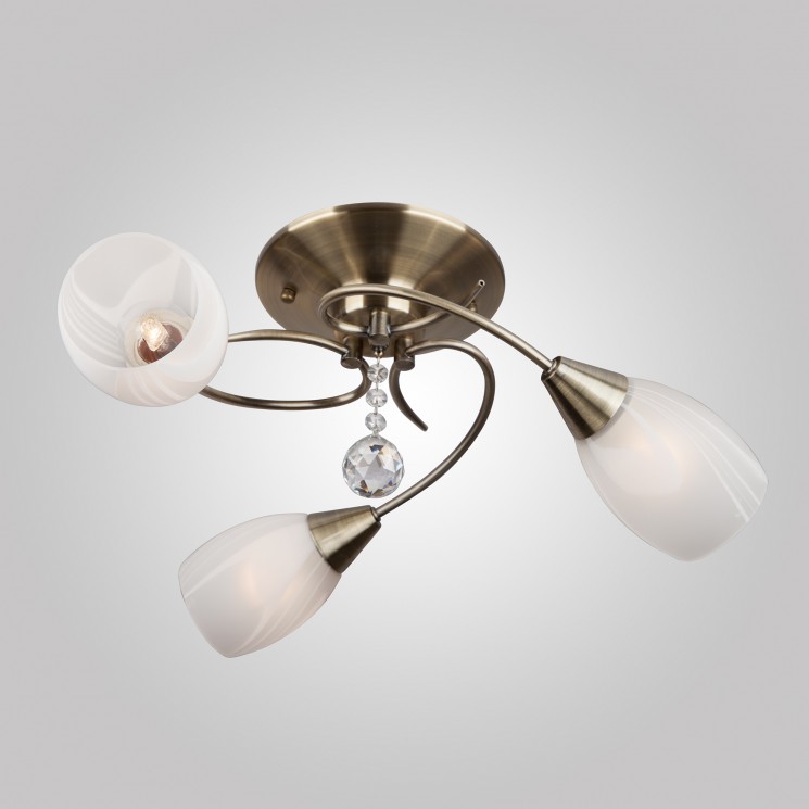 Потолочный светильник  Eurosvet Virginia 30100/3 античная бронза