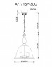 Подвесная люстра ARTE Lamp A7771SP-3CC BELL