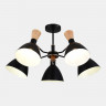 Светильник потолочный EVOLUCE Черный/Черный, Светлое дерево, Золотистый E14 5*40W        SLE1256-402-05