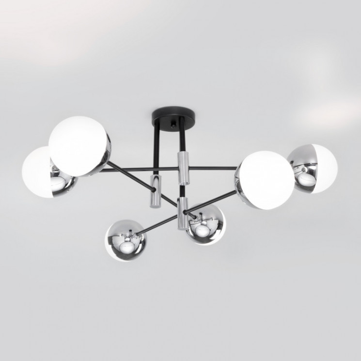 Люстра на штанге Eurosvet 70129/6 хром NUVOLA