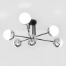 Люстра на штанге Eurosvet 70129/6 хром NUVOLA