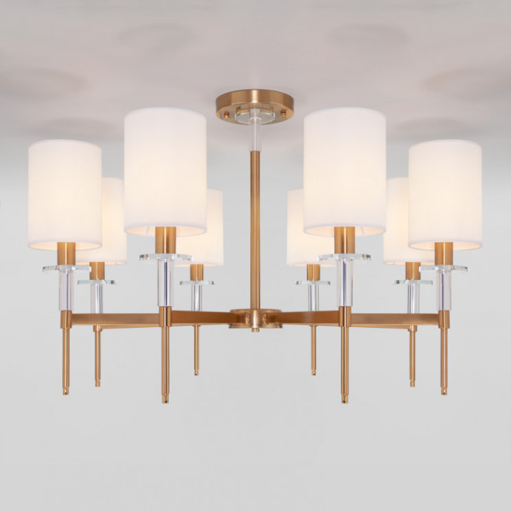 Люстра на штанге Eurosvet 60132/8 латунь Brielle