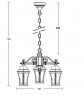 Подвесной уличный светильник YAOHUALUX 91470L/3 Gb ASTORIA 2