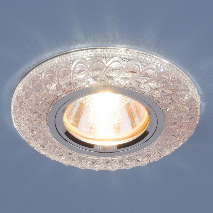 Светильник встраиваемый Elektrostandard со светодиодной подсветкой 2180 MR16 PK розовый