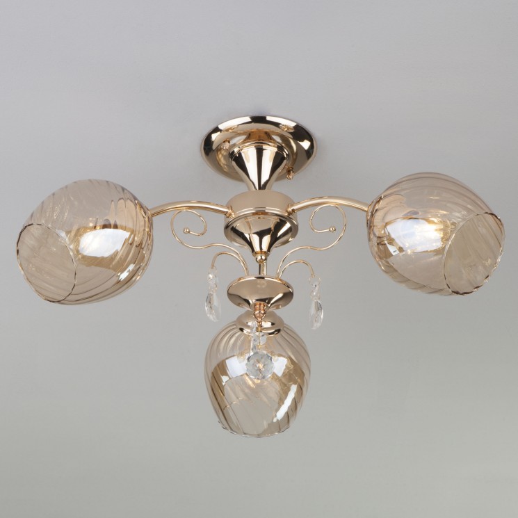 Потолочный светильник Eurosvet 30120/3 золото Gina