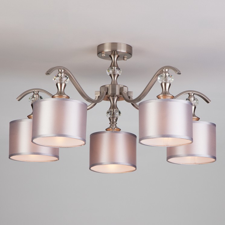 Потолочный светильник Eurosvet 60070/5 сатин-никель Ofelia