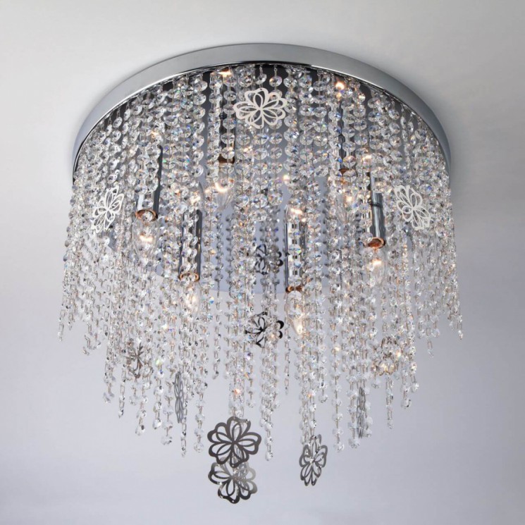 Люстра Eurosvet 10083/6 хром/прозрачный хрусталь Strotskis