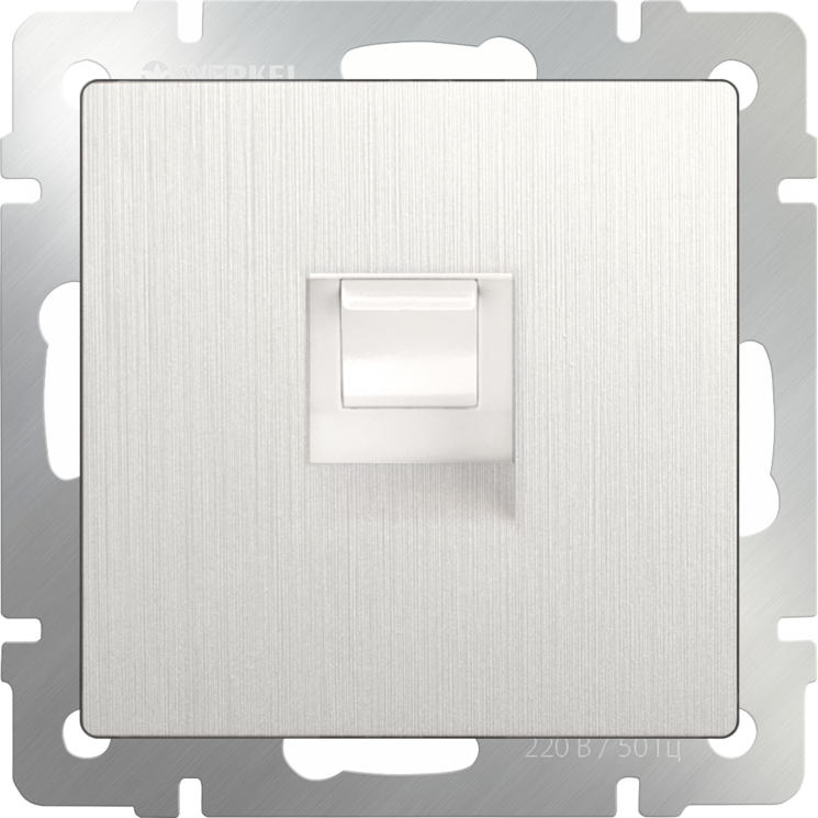 Розетка Ethernet RJ-45 перламутровый рифленый Werkel W1181013 (WL13-RJ-45)