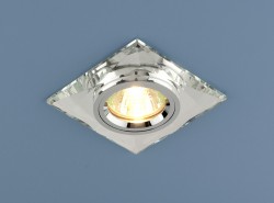 Встраиваемый светильник Electrostandard 8470 CLEAR/CH (зеркальный / серебро)