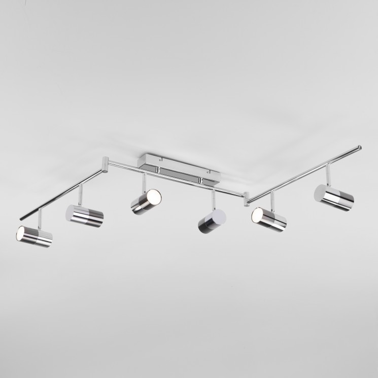 Потолочный светильник  Eurosvet Mini Topper 20086/6 LED хром/черный жемчуг