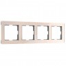 Рамка на 4 поста Acrylic (айвори) W0042743 Werkel