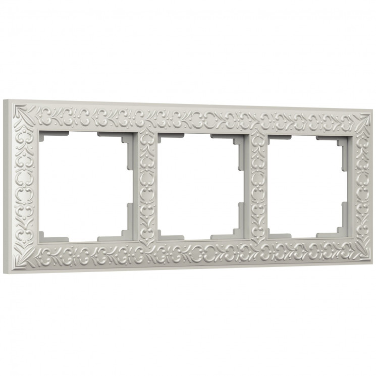 Рамка на 3 поста (жемчужный) Werkel WL07-Frame-03