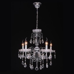 Подвесной светильник  Eurosvet  10046/5 хром/прозрачный хрусталь