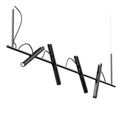 Светильник подвесной ST Luce Черный/Черный, Золотистый LED 4*3W 3000K        SL6210.403.04