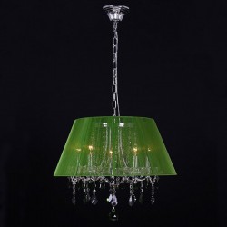 Люстра Eurosvet 3125/5 хром/зелёный Strotskis