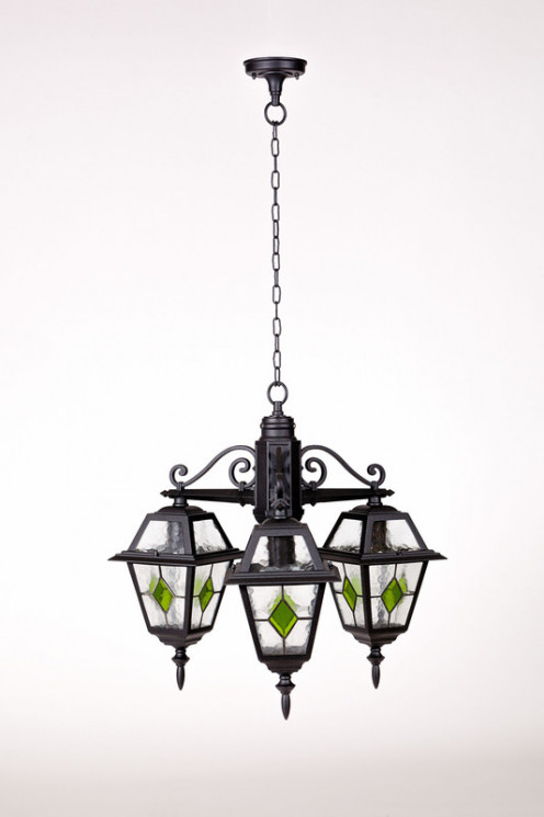 Подвесной уличный светильник YAOHUALUX 91170/3 lgG Bl FARO lead GLASS