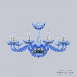 Хрустальная люстра 1311/10/300 G Aq/Aquamarine/M-1H Bohemia Ivele Crystal