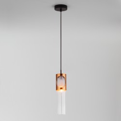 Подвесной светильник  Eurosvet Clip 50087/1 черный/бронза