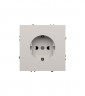 Розетка встраиваемая S70 с заземлением 16А VOLTUM VLS040102 белый матовый
