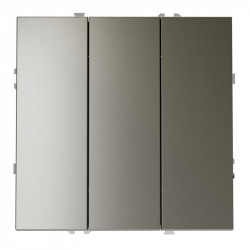 Выключатель трехклавишный VOLTUM VLS030104 шелк