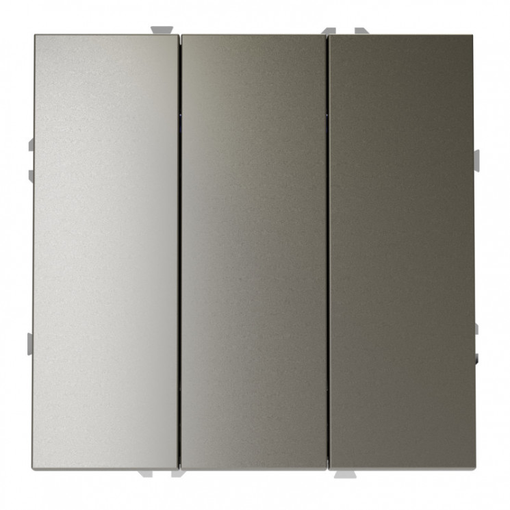 Выключатель трехклавишный VOLTUM VLS030104 шелк