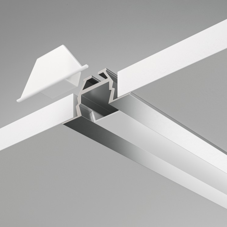 Профиль встраиваемый алюминиевый с экраном Maytoni Technical ALM010S-2M 30х10 мм 2 м