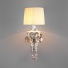 Настенный светильник  Eurosvet Argenta 10098/1 серебро/тонированный хрусталь Strotskis
