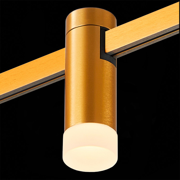 Магнитный трековый светильник ST Luce FARM Золотистый LED 1*3W 3000K 93Lm Ra90 120 IP20 D29xH90   ST812.206.03