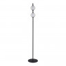 Светильник напольный ST Luce Черный/Прозрачное кракелированное стекло LED 2*8,5W 3000K       SL6120.405.01