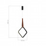 Светильник подвесной ST Luce Черный/Черный, Терракотовый LED 1*12W 4000K        SL6131.423.12