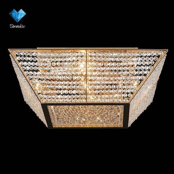 Люстра Eurosvet 10034/5 золото/прозрачный хрусталь Strotskis