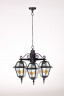 Подвесной уличный светильник YAOHUALUX 91170/3 lgY Bl FARO lead GLASS