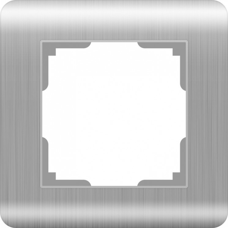 Рамка на 1 пост Werkel W0012106 (WL12-Frame-01 Серебряный)