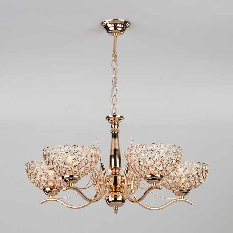 Подвесной светильник Eurosvet 30119/5 золото Mirage