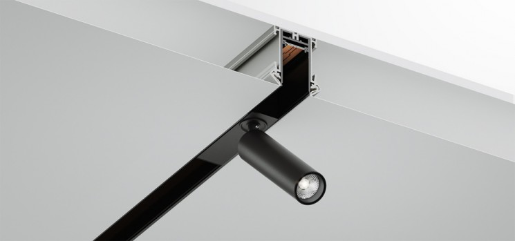 Магнитный шинопровод для натяжных потолков MAGNETIC. TRACK.NP34-100