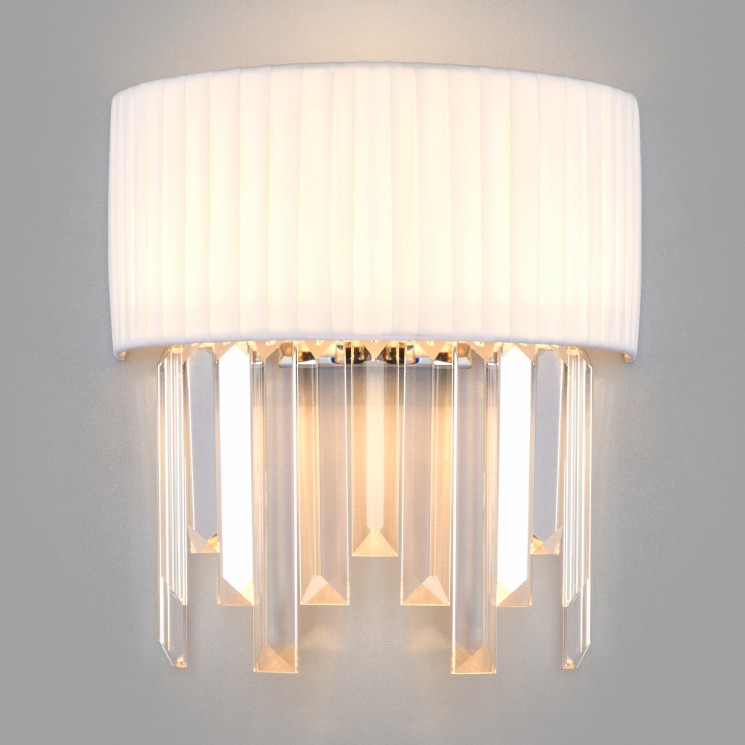 Бра Eurosvet 10106/2 хром/прозрачный хрусталь