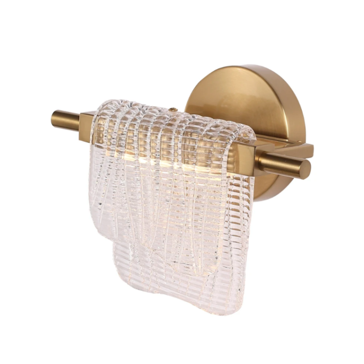 Светильник настенный ST Luce золотистый/прозрачный W27 см Н18,5 см LED 1*6W 3000K SL6021.201.06