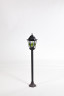 Садово-парковый светильник YAOHUALUX 79806lg Bl PETERSBURG lead GLASS