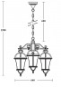 Подвесной уличный светильник YAOHUALUX 95270L/3 W ROMA L