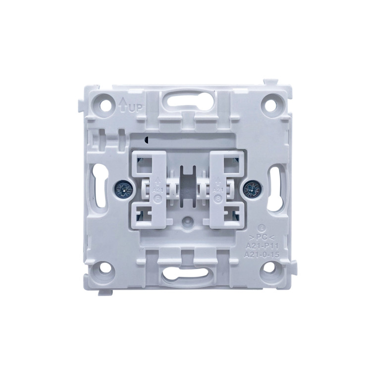 Механизм переключателя 2-клавишного, Donel схема В2 2-х мест (проходного), 10 A 250 В~, серия DA DA10800