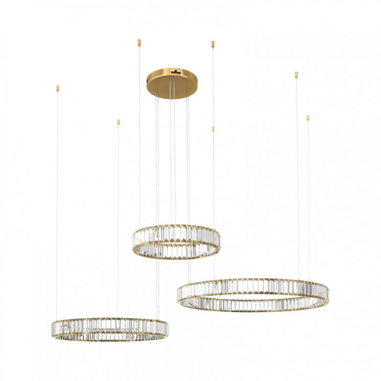 Подвесная люстра LOFT IT 10135/3 Gold Crystal ring