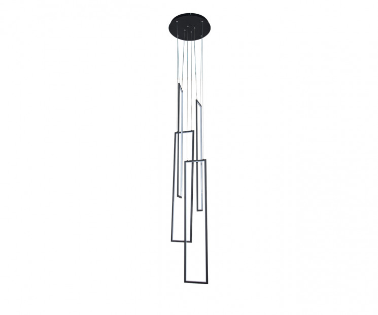 Kink Light 08459-4A,19 Подвес Алони черный d40 h500 (W100*20) Led 128W (4000K)