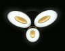 Управляемый светодиодный светильник Ambrella light ORBITAL GRANULE FG1020/3 WH 72W+36W D780