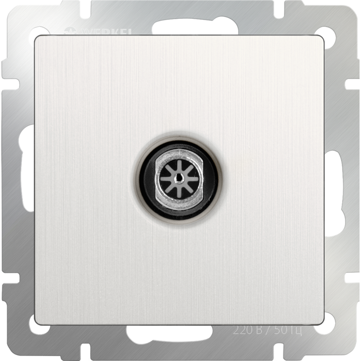 ТВ-розетка оконечная  перламутровый рифленый Werkel W1183013 (WL13-TV)