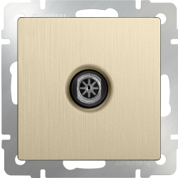 ТВ-розетка оконечная  шампань рифленый Werkel W1183010 (WL10-TV)