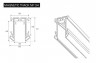 Магнитный шинопровод для натяжных потолков MAGNETIC. TRACK.NP34-200