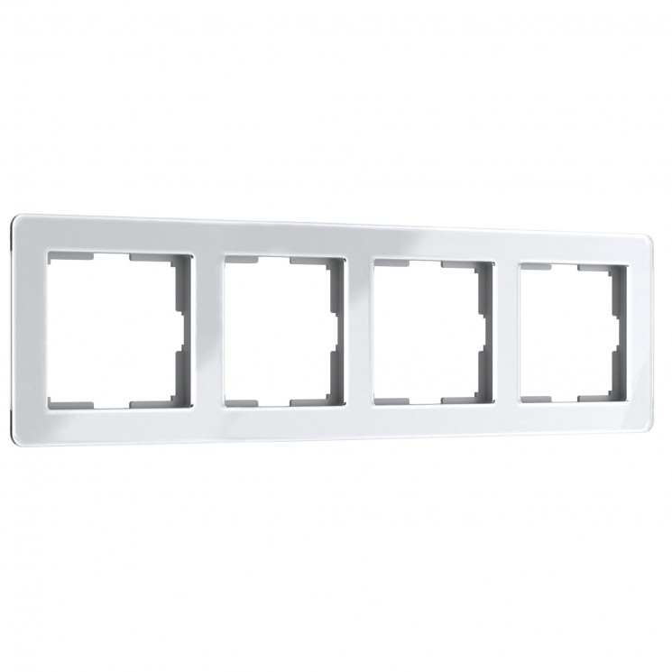 Рамка на 4 поста Acrylic (белый) W0042701 Werkel