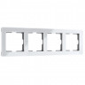 Рамка на 4 поста Acrylic (белый) W0042701 Werkel